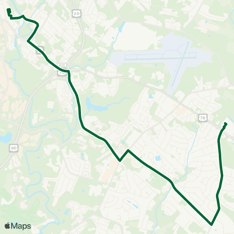 Athens Clarke County Transit Barnett Shoals / Cedar Shoals map