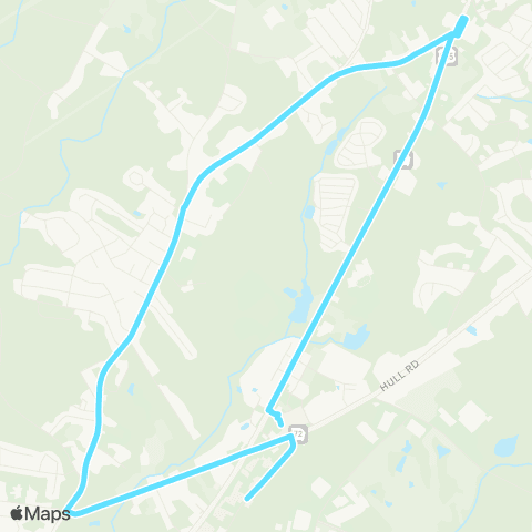 Athens Clarke County Transit North Side Circulator map