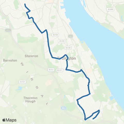 Al's Coaches Clifton Avenue - Kingsmead Road map