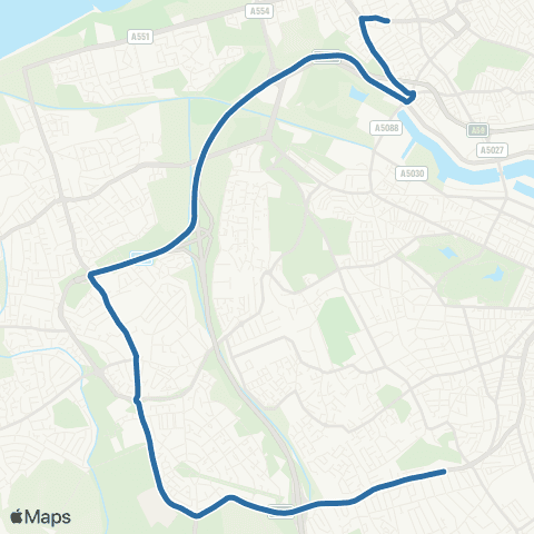 Al's Coaches Cambridge Road - Loretto Road map