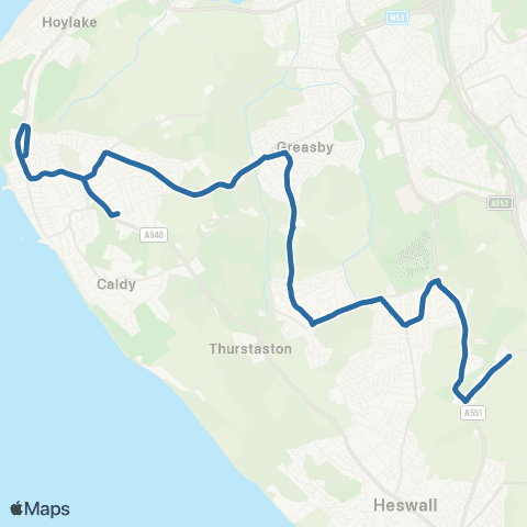 Al's Coaches South Road - Graham Road Grammar School map