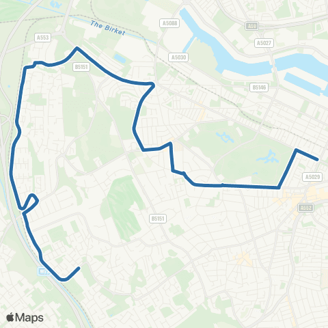 Al's Coaches Moorfields Avenue - Watson Street map