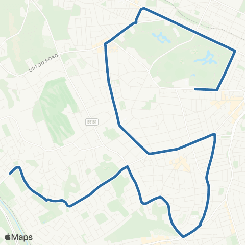 Al's Coaches Francis Avenue - Moorfields Avenue map