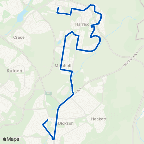 ACT School routes Lyneham PS School Grounds SSO map
