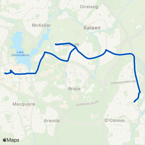 ACT School routes Lyneham PS School Grounds SSO map