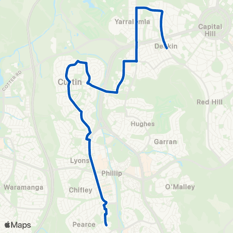 ACT School routes Melrose HS Marr St SSO map