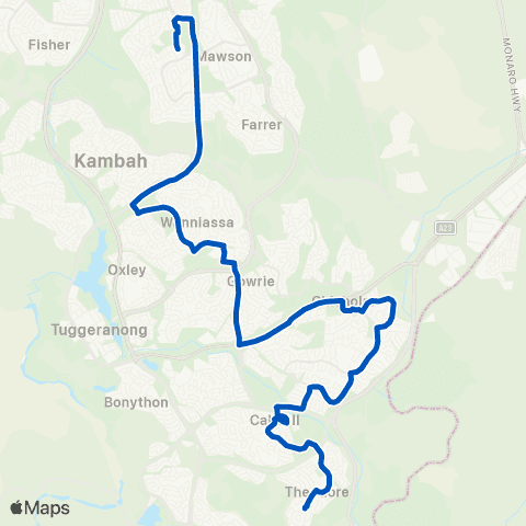 ACT School routes Melrose HS Marr St SSO map