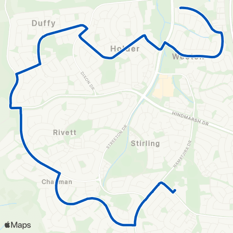 ACT School routes Mt Stromlo HS School Grounds SSO map