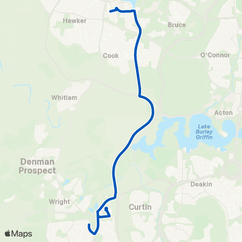ACT School routes Orana Steiner School Hickey Ct SSO map