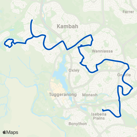ACT School routes MacKillop College School Grounds SSO map