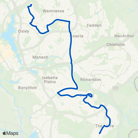 ACT School routes St Anthony's PS School Grounds SSO map