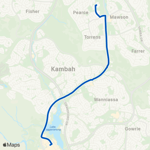 ACT School routes Melrose HS Marr St SSO map