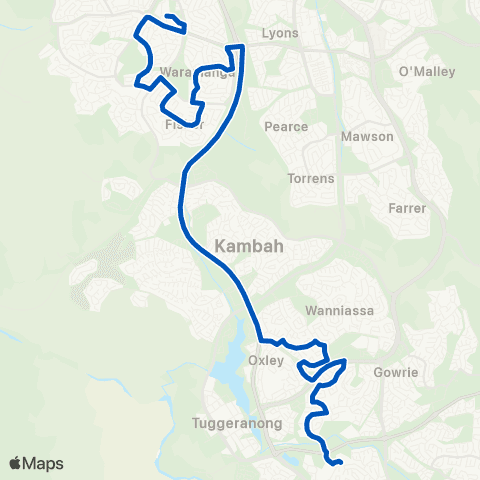 ACT School routes MacKillop College School Grounds SSO map