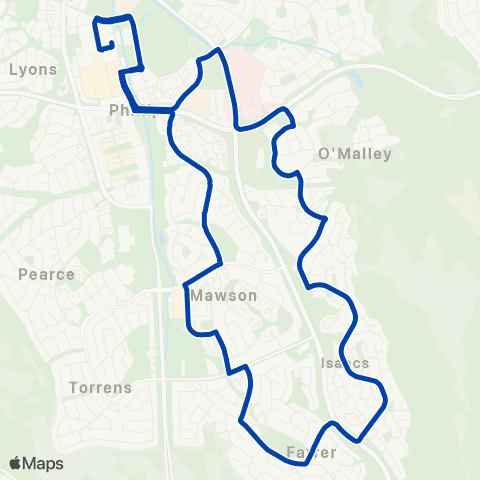 ACTION Mawson Loop via O'Malley & Farrer map