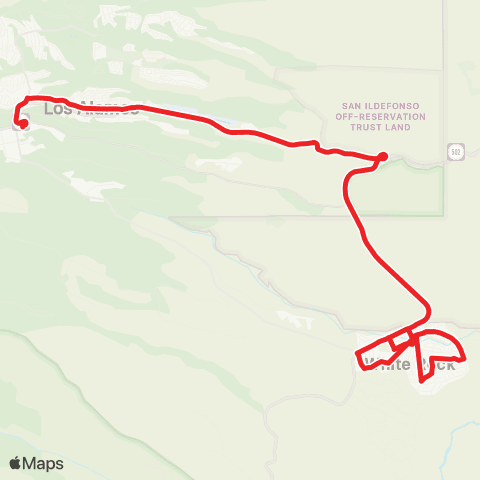Atomic City Transit White Rock Express map