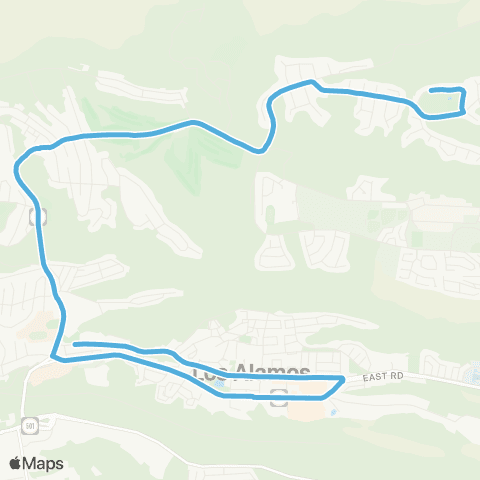 Atomic City Transit Barranca Express map