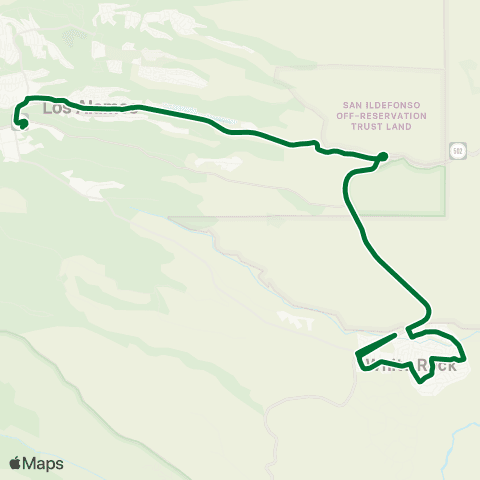 Atomic City Transit White Rock map