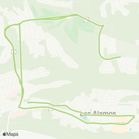 Atomic City Transit N Mesa Express map
