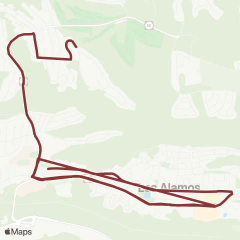 Atomic City Transit Aspen Express map
