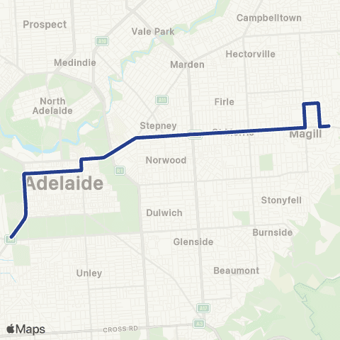 Torrens Transit Magill - City map