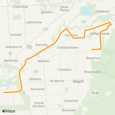 Torrens Transit Newton and Athelstone - City map