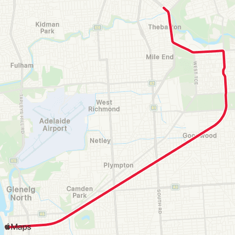 Rail Commissioner Tram Botanic Gardens - Entertainment Centre map
