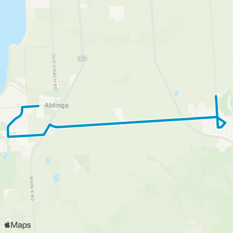 Busways Willunga - Aldinga Payinthi College map