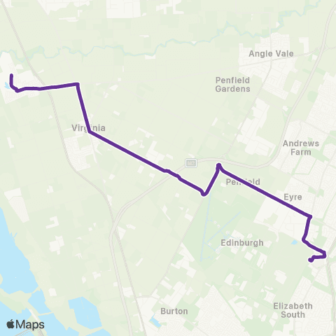 Torrens Transit Riverlea Park - Elizabeth Interchange map