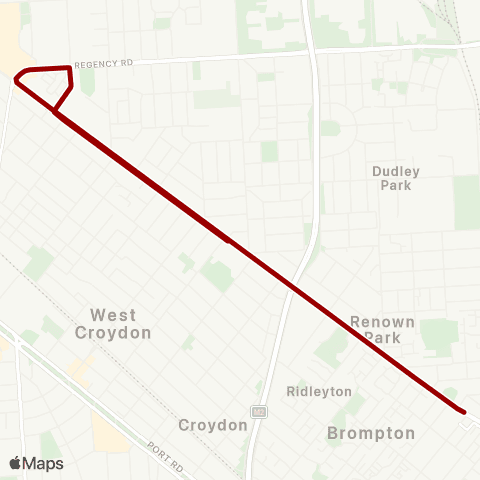 Torrens Transit Adelaide SS of English - Ovingham Railway Sta map