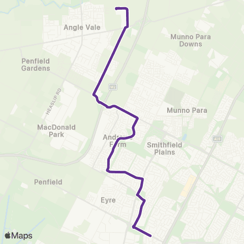 Torrens Transit Elizabeth North - Riverbanks College map