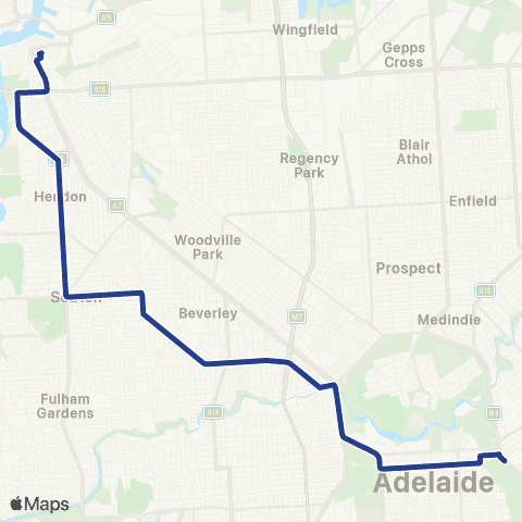Torrens Transit Port Adelaide Interchange - City map