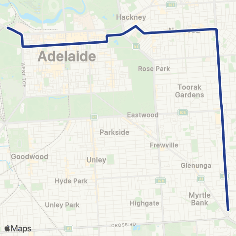 Torrens Transit City - Glen Osmond map