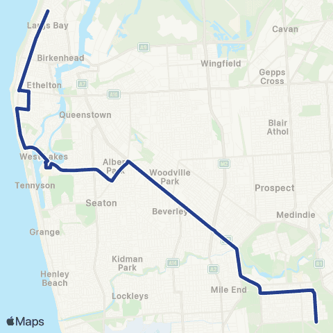 Torrens Transit Largs Bay - City map