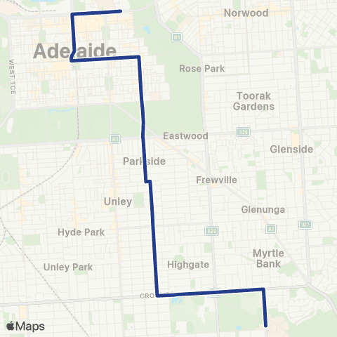 Torrens Transit Urrbrae - City map