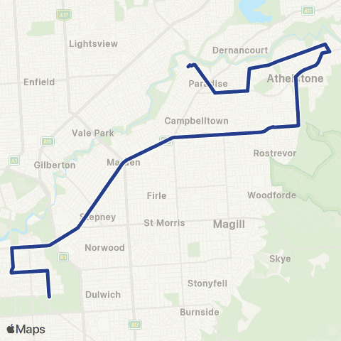 Torrens Transit Paradise Interchange - City map