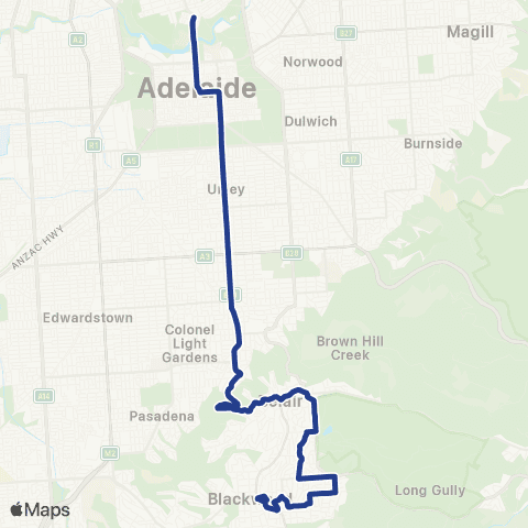 Torrens Transit Blackwood Interchange - City map