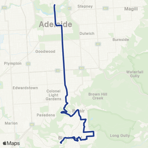 Torrens Transit Blackwood Interchange - City map