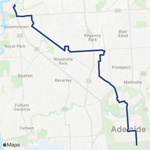 Torrens Transit Port Adelaide Interchange - City map