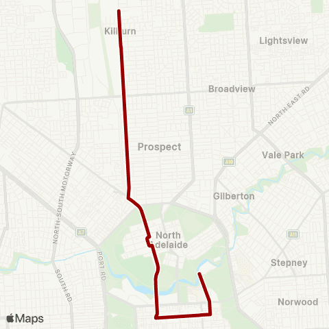 Torrens Transit Kilburn - City map