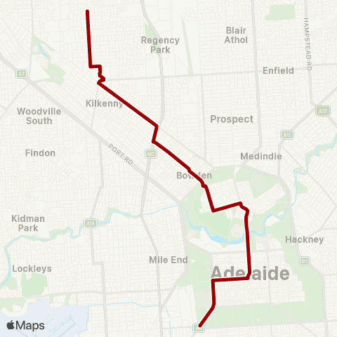 Torrens Transit Mansfield Park - City map
