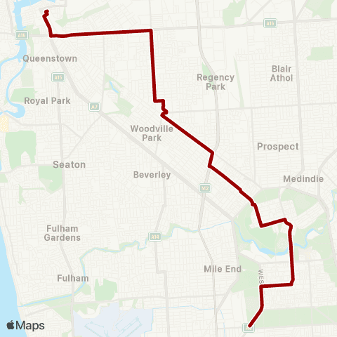 Torrens Transit Port Adelaide Interchange - City map
