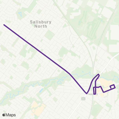 Torrens Transit Salisbury North - Salisbury map