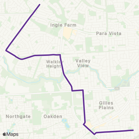 Torrens Transit Pooraka - Kildare College map