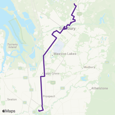 Torrens Transit Elizabeth Intg - St Dominics School map