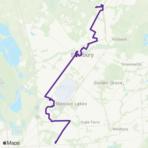 Torrens Transit Elizabeth Intg - Roma Mitchell SC map
