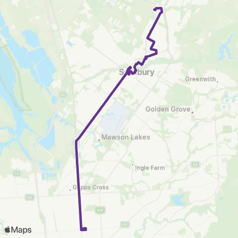 Torrens Transit Sacred Heart (OLSH) - Elizabeth map