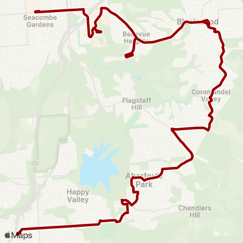 Torrens Transit Old Reynella Intg - Marion Centre Intg map