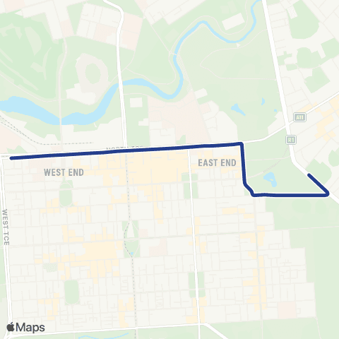 Torrens Transit Prince Alfred College - City map