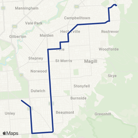 Torrens Transit St Ignatius' Senior School - Parkside map