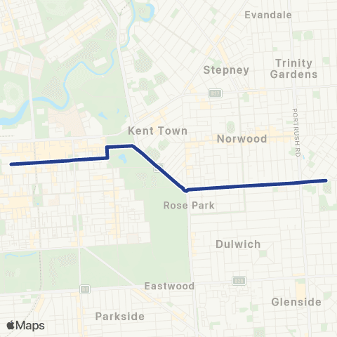 Torrens Transit Marryatville High School - City map